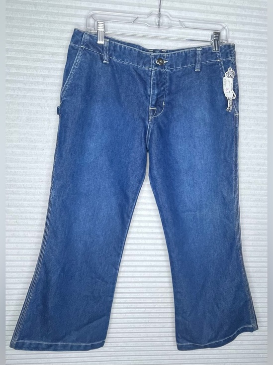 Volcom Denim - Volcom Stone blue Denim Jeans Relaxed Straight Leg Junior Size 9 Y2K Skater NEW